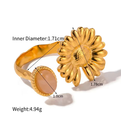 Gold-plated Cubic Ring
