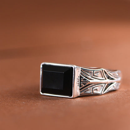 Geometric Gemstone Rings