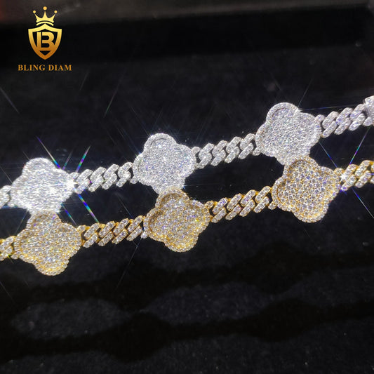Four-Leaf Clover Moissanite Bracelet
