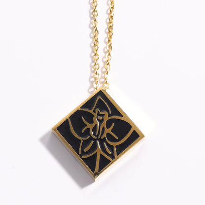 Gold Floral Pendant