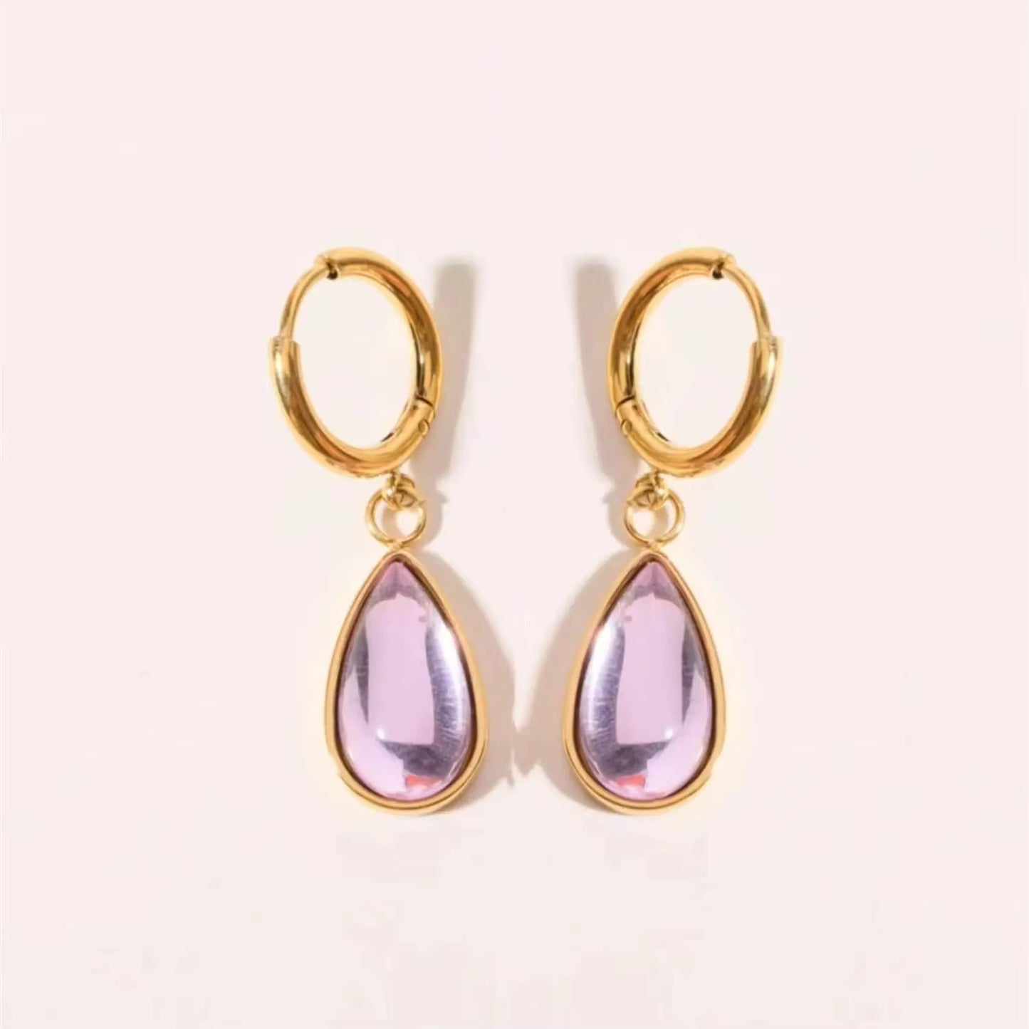 Zircon Drop Earrings