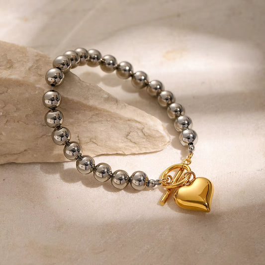 Heart Charm Bracelet