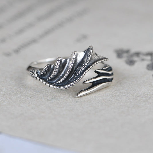 Winged Silver Ring