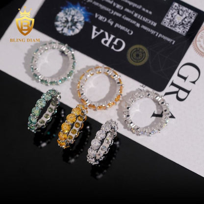 5mm full moissanite ring