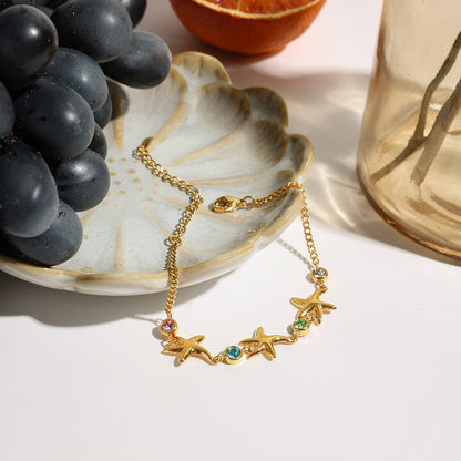 Starfish Zircon Bracelet