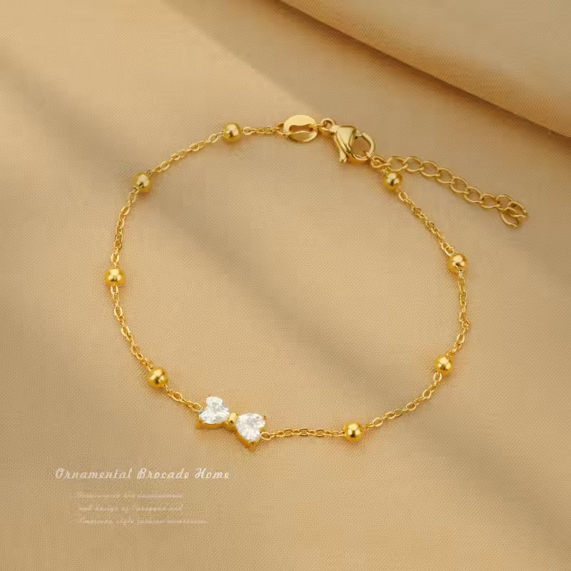 Zircon Bow Bracelet