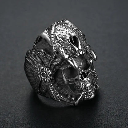 Title: Fierce Skull Ring