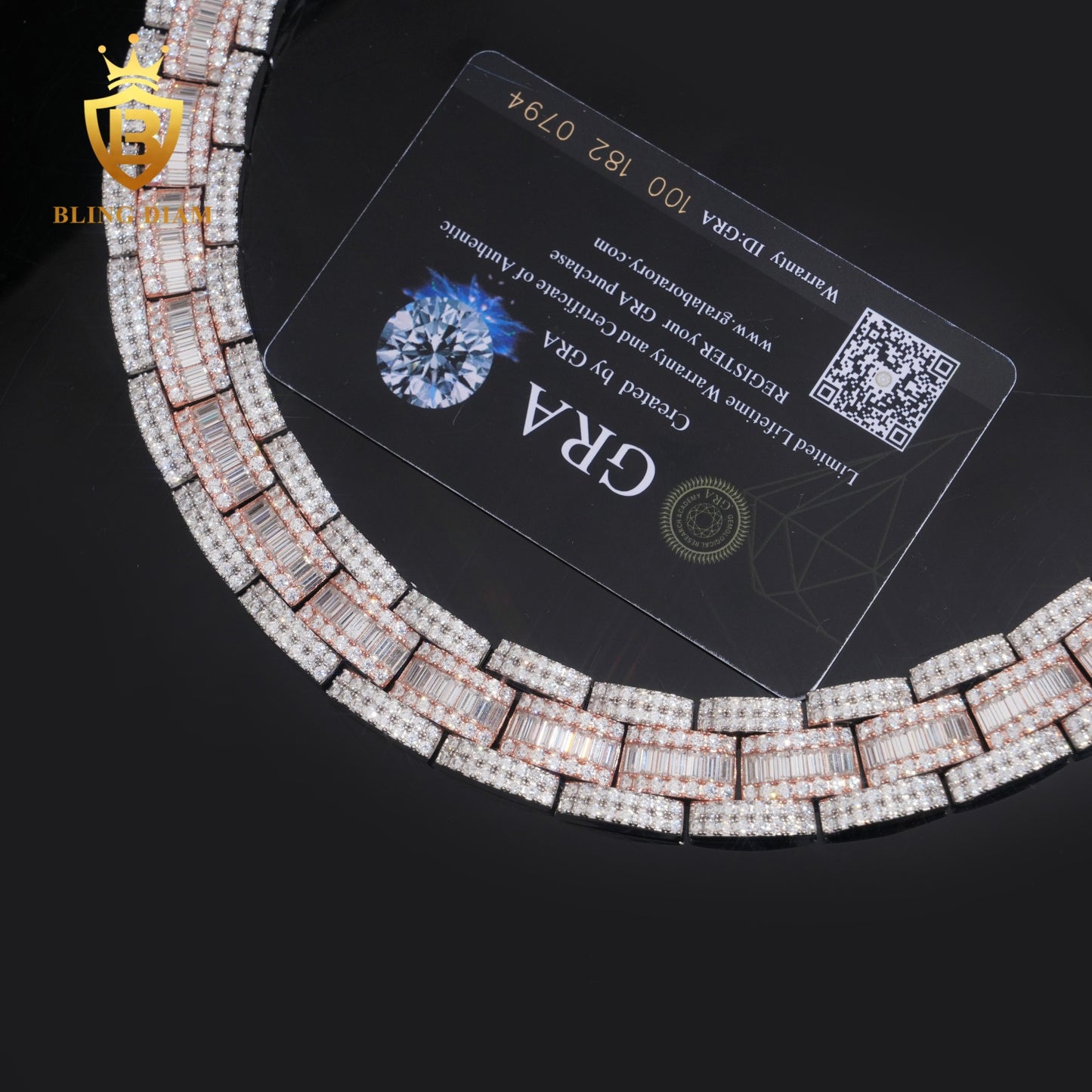 18mm S925 Moissanite Cuban Chain
