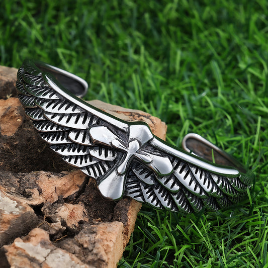Cross Wings Adjustable Bracelet