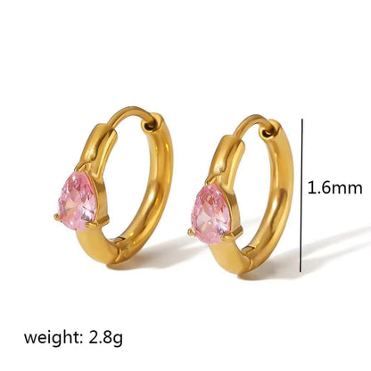 Twisted Huggie Hoop Earring