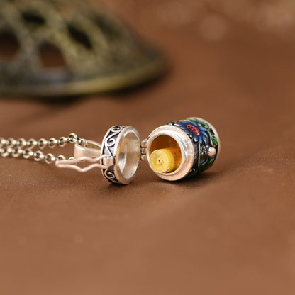 Oil Lotus Gawu Box Necklace