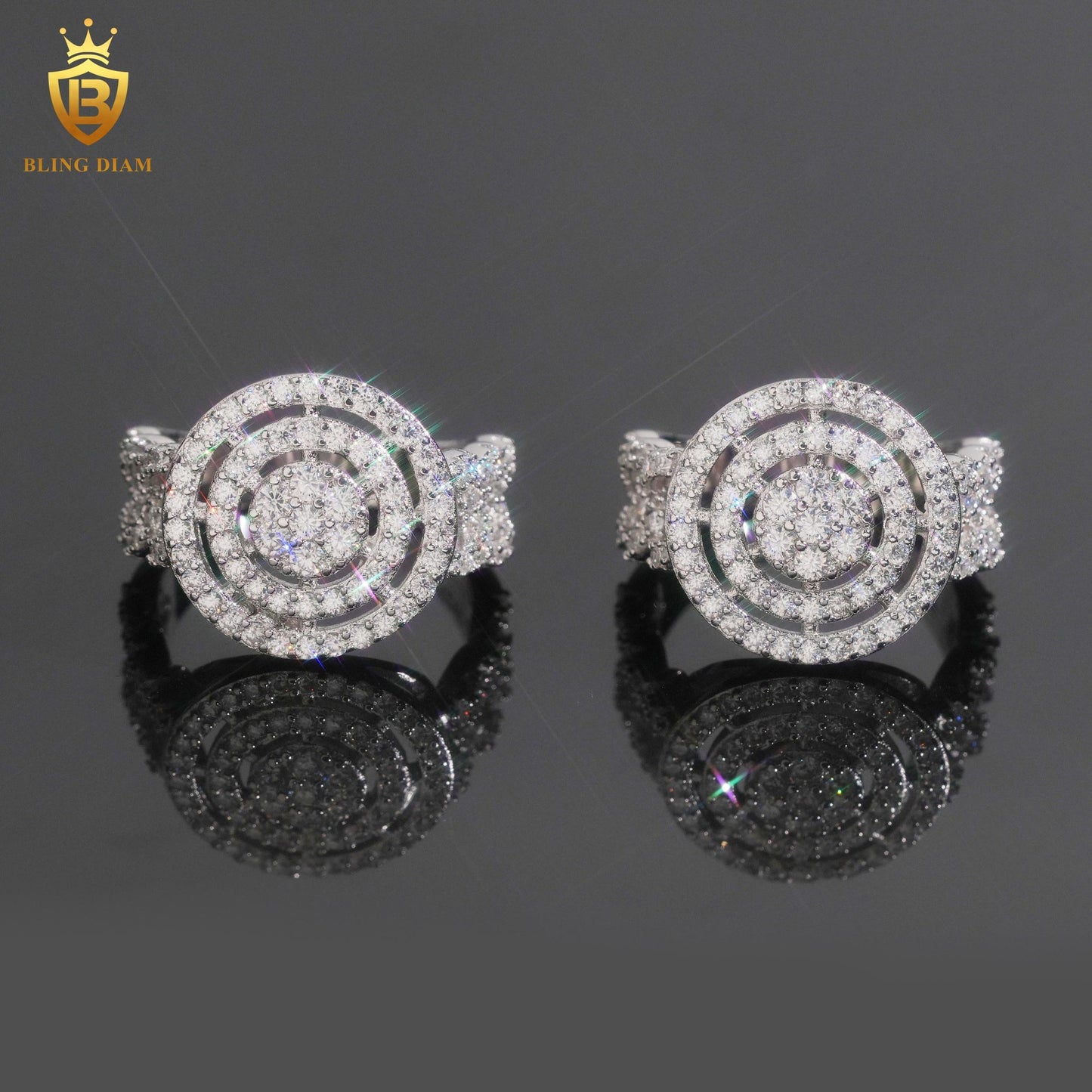 Designer moissanite ring