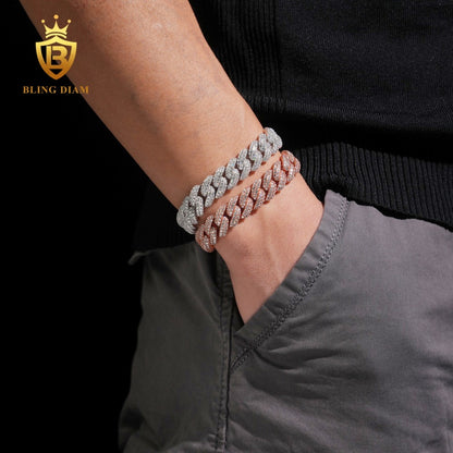 VVS Moissanite Cuban Link Bracelet