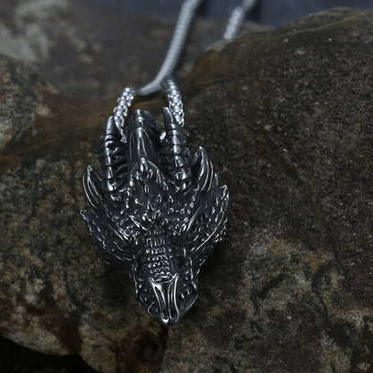 Silver Dragon Necklace