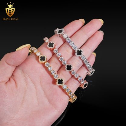 Clover Moissanite Tennis Bracelet