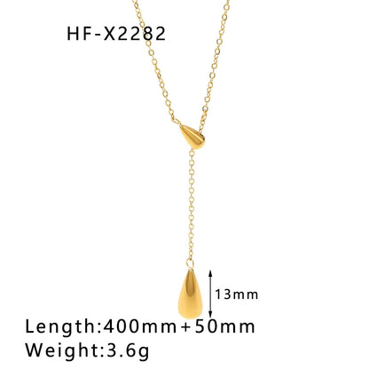 Gold Square Necklace