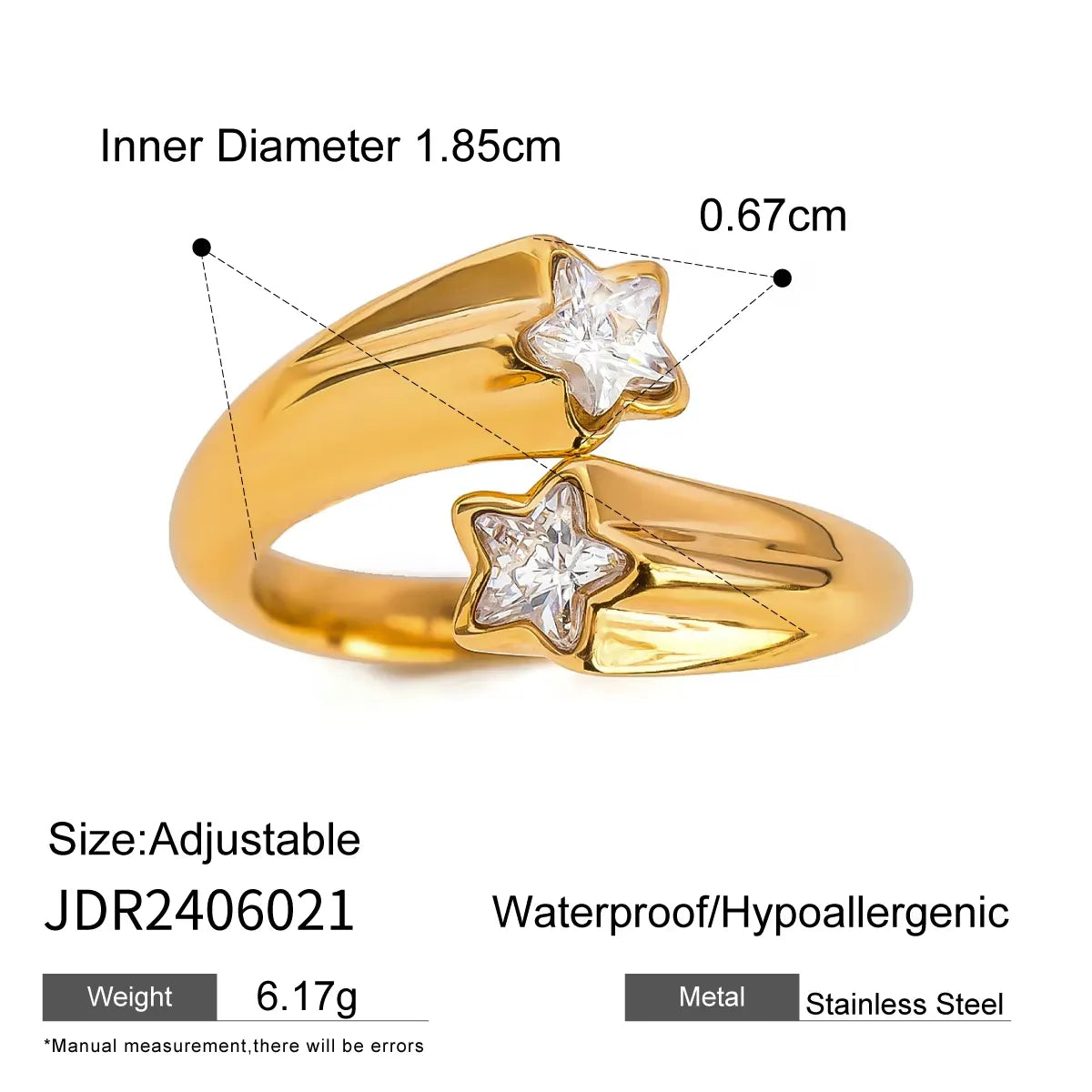 Star Shinning Zircon Ring