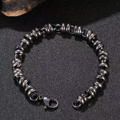 Twisted Cable Motorcycle Chain Bracelets