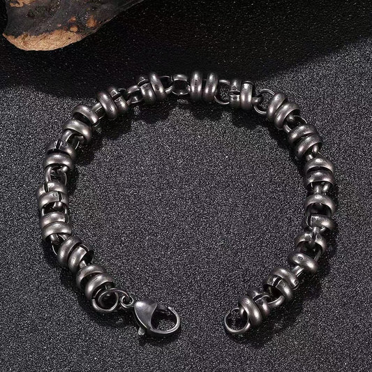 Twisted Cable Motorcycle Chain Bracelets