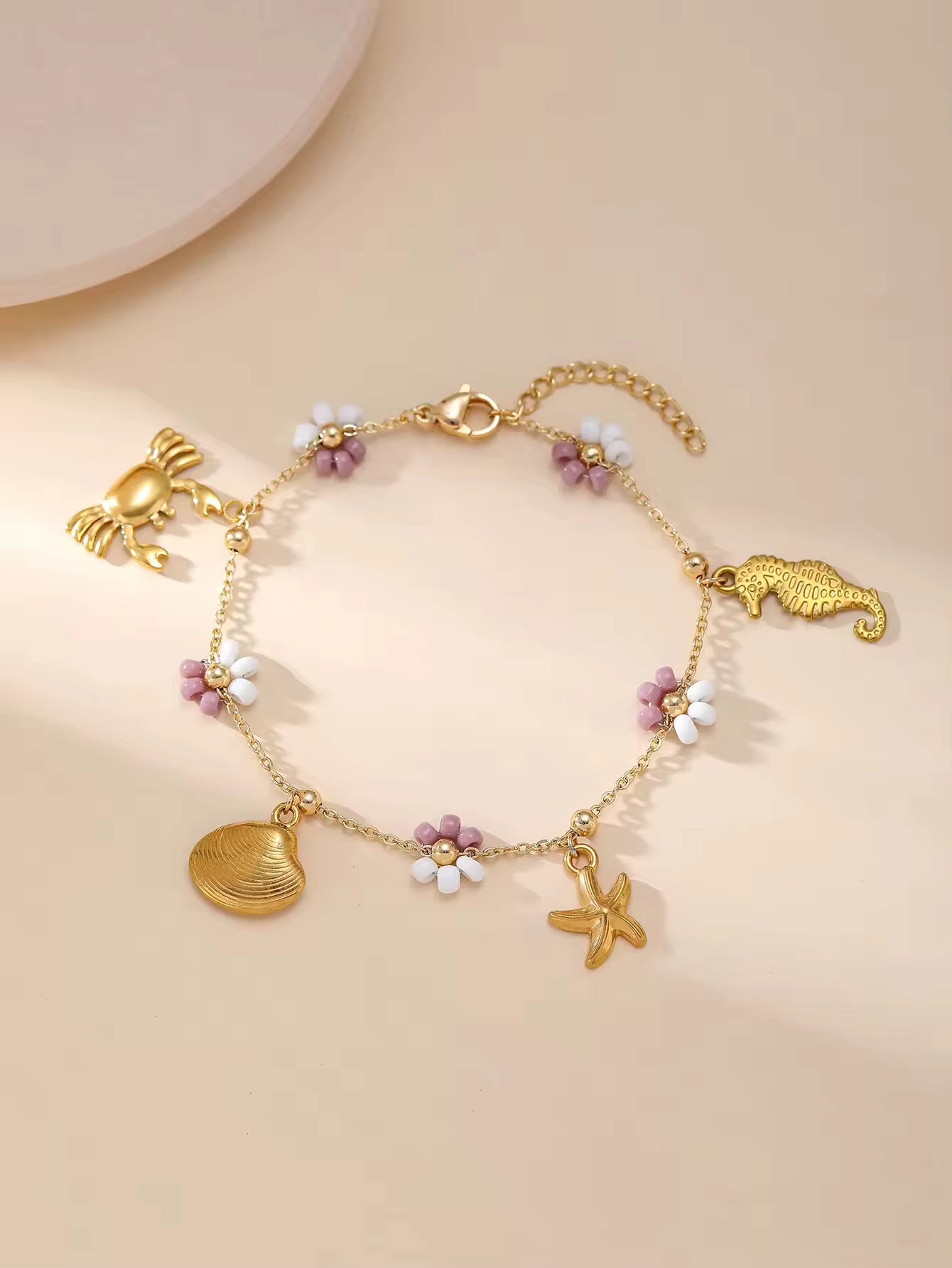 Marine Life Shape Pendant Bracelet