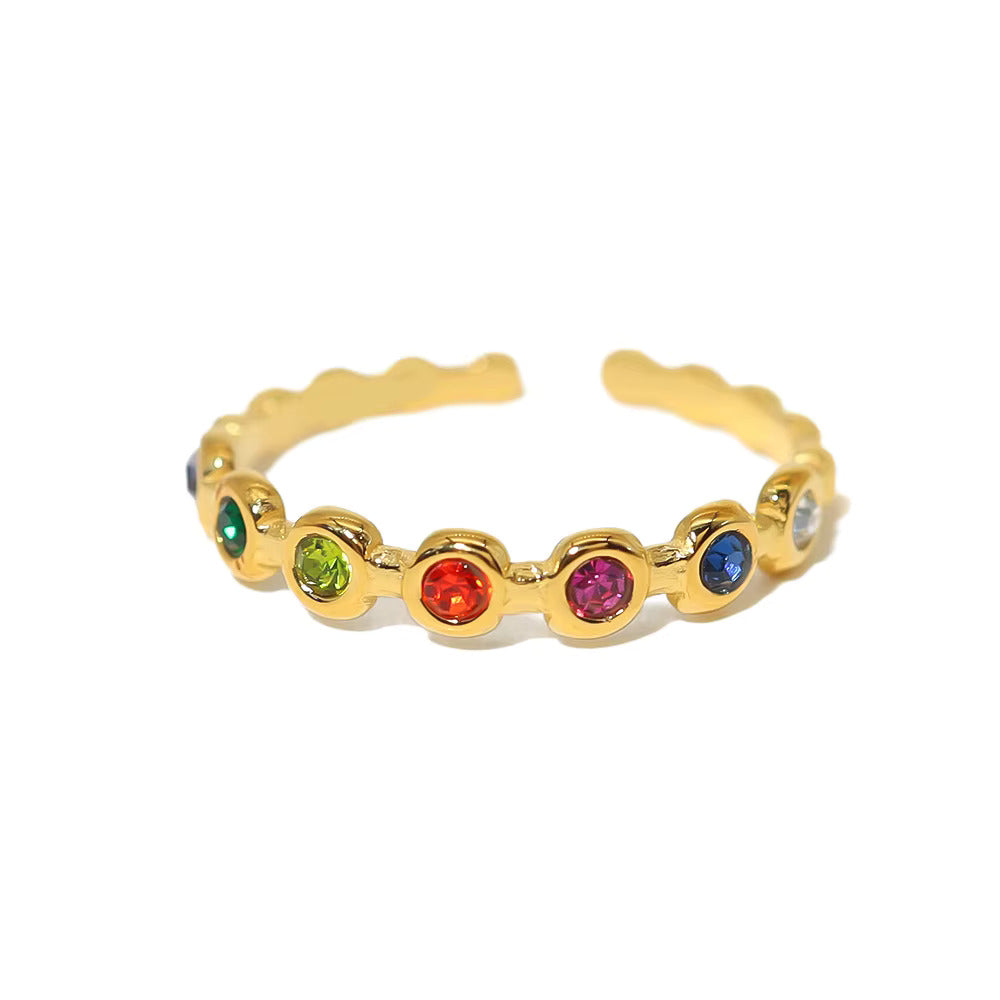 Colorful Heart Ring