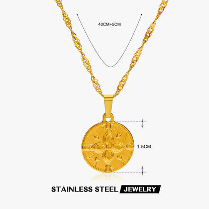 Golden Medallion Necklaces