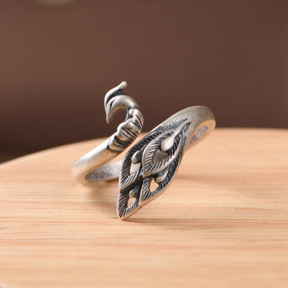 Peacock Adjustable ring