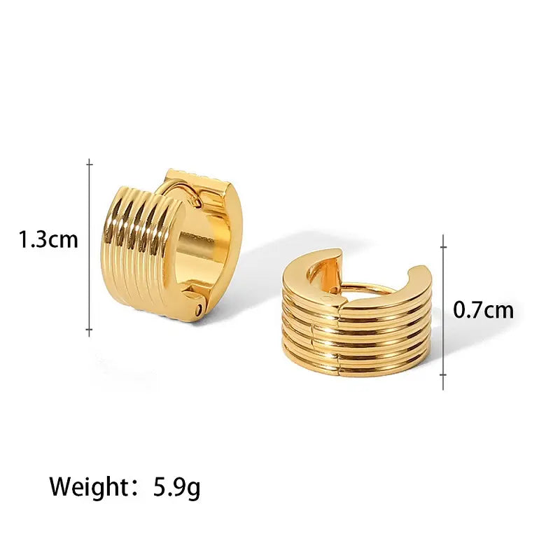 Chunky Hoop Earrings