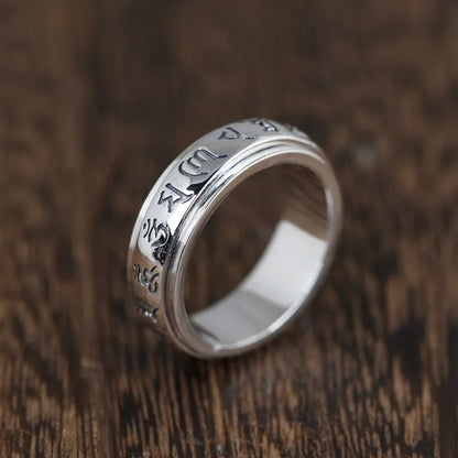 Buddhist Mantra Ring