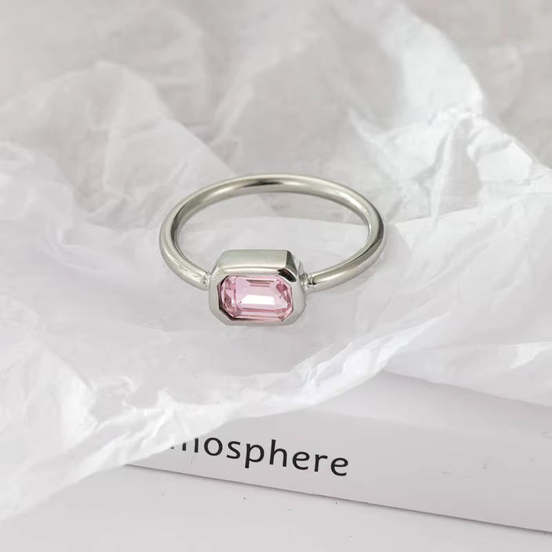 Zircon Gemstone Simple Rings