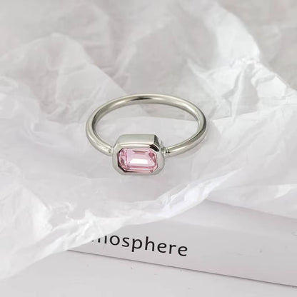 Zircon Gemstone Simple Rings