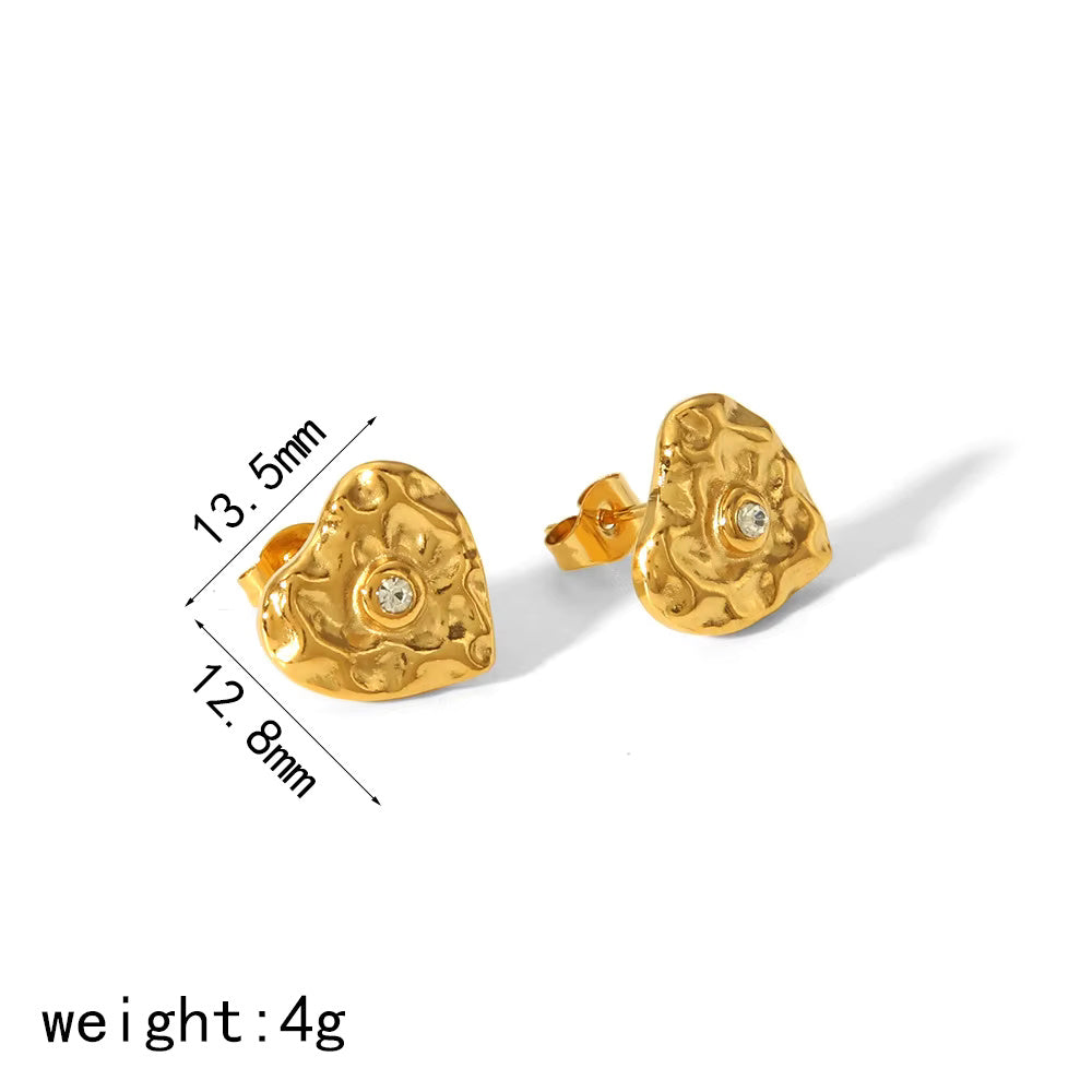 Heart Stud Earrings