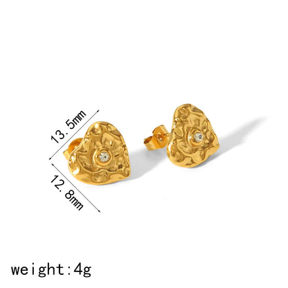 Heart Stud Earrings