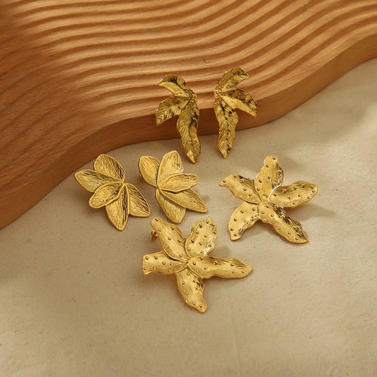 Leaf Flower Earrings