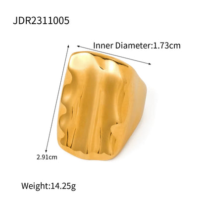 Gold Droplet Ring