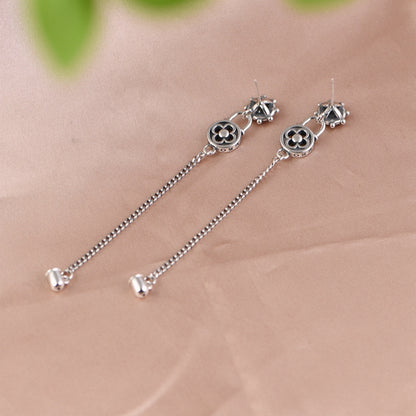 Chain Set with Zircon Earrings