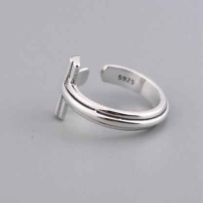 Cross Adjustable ring