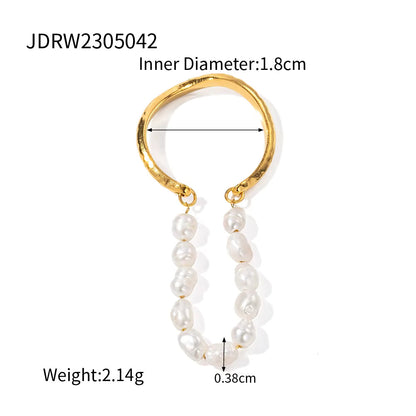 Gold Pearl Ring