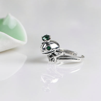 Crown Frog ring