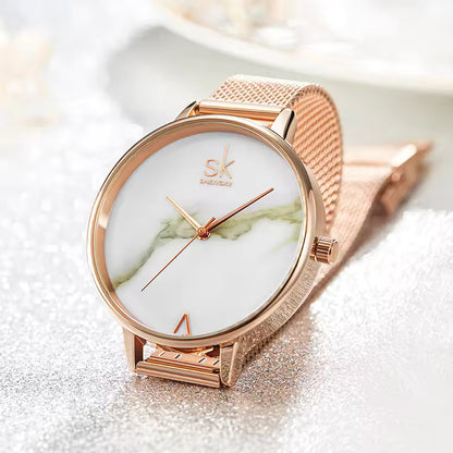 Rose Gold Stainless Steel Watch