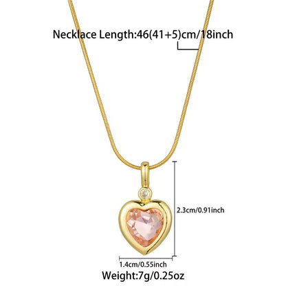 Heart Crystal Necklace