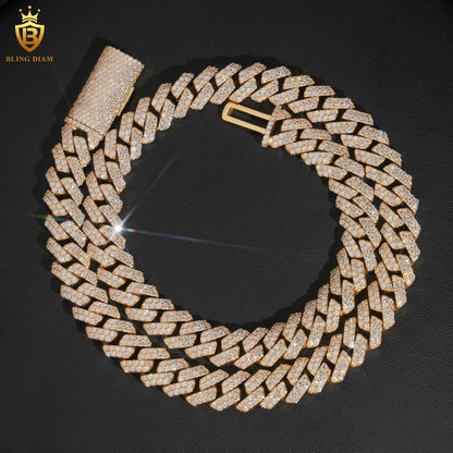 12mm S925 Cuban VVS1 Moissanite chain