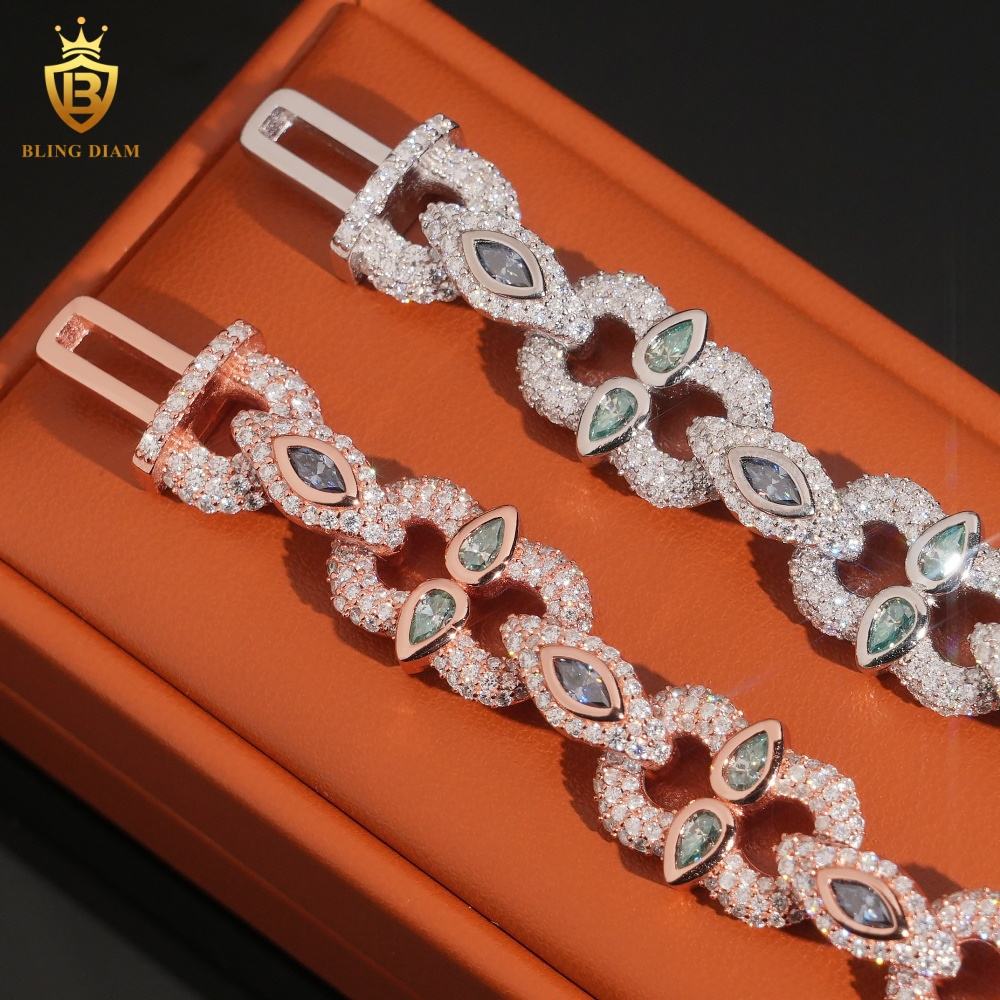 Iced Out Moissanite Bracelet
