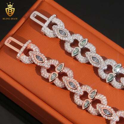 Iced Out Moissanite Bracelet