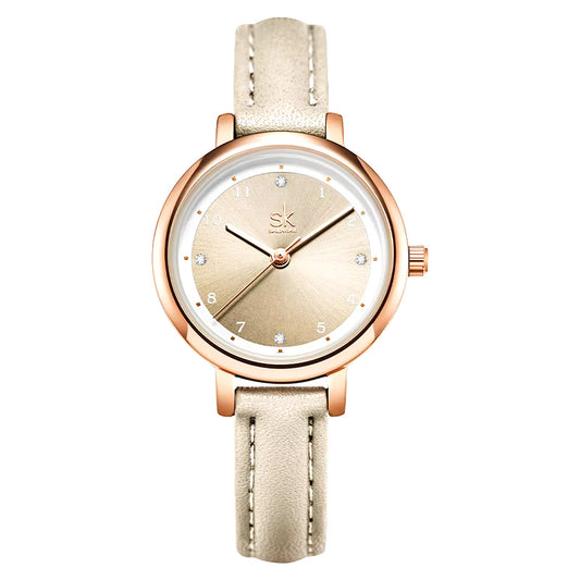 White and Rose Gold Watch