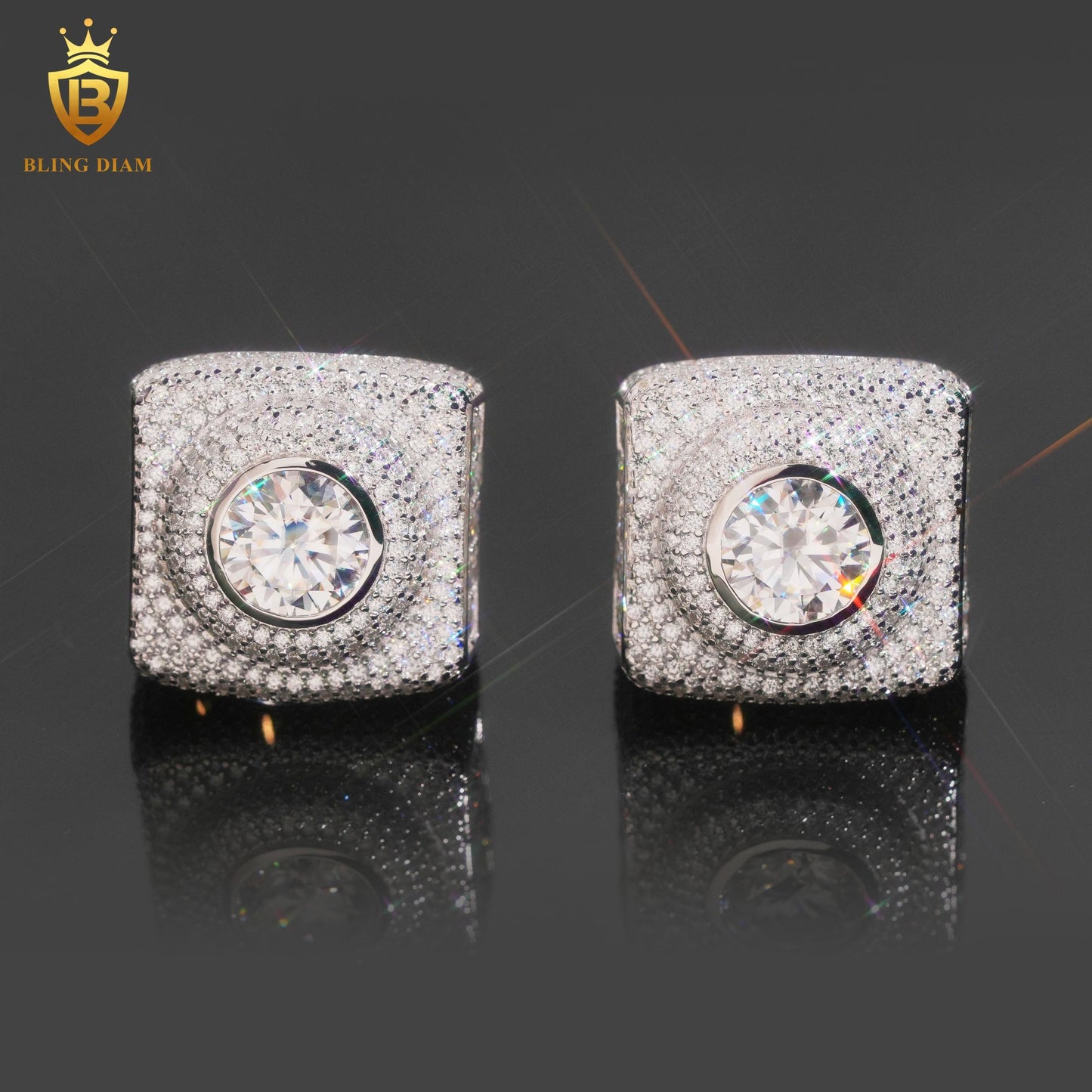 Iced-out ring