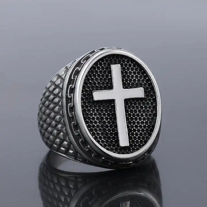 Silver Cross Ring