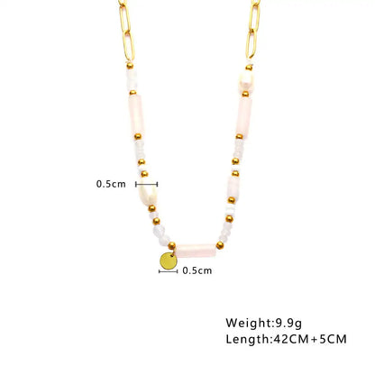 Golden Pearl Necklaces