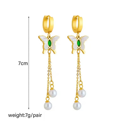 Butterfly Tassel Earrings