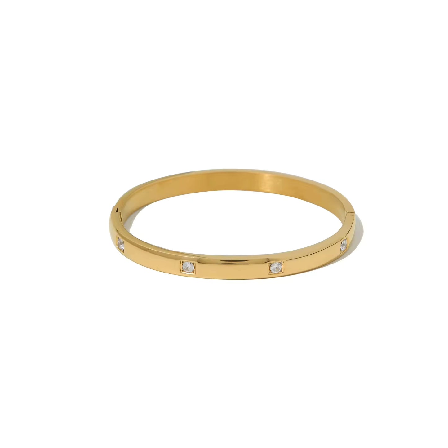 Zircon Bangle Bracelet